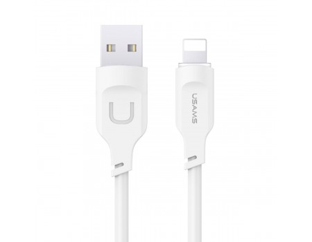 Кабель Usams US-SJ565 Lightning 2.4A Charging &amp; Data Cable Lithe Series 1.2m White