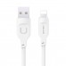 Кабель Usams US-SJ565 Lightning 2.4A Charging &amp; Data Cable Lithe Series 1.2m White