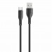 Кабель Usams US-SJ501 U68 Type-C Charging &amp; Data Cable 1m Black