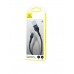 Кабель Usams US-SJ448 U55 Lightning Aluminum Alloy Braided Data Cable 1m Black