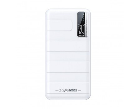 Универсальная мобильная батарея (повербанк) REMAX Noah Series 20W+22.5W PD+QC Fast Charging Power Bank 20000mAh  RPP-316 White