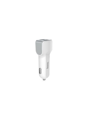 АЗП Hoco Z23 grand style dual-port car charger 2USB 2.4A White