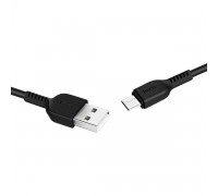 Кабель HOCO X20 USB to Type-C 3A, 1m, PVC, TPE connectors, Black