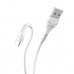 Кабель HOCO X37 USB to Type-C 3A, 1m, PVC, PVC connectors, White