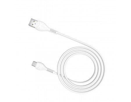 Кабель HOCO X37 USB to Type-C 3A, 1m, PVC, PVC connectors, White