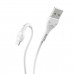 Кабель HOCO X37 USB to Micro 2.4A, 1m, PVC, PVC connectors, White