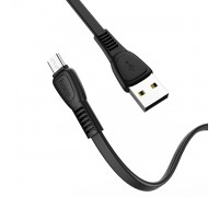 Кабель HOCO X40 USB to Micro 2.4A, 1m, TPE, TPE connectors, Black