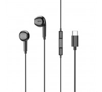 Навушники BOROFONE BM71 Light song Type-C wire-controlled digital earphones with microphone Black