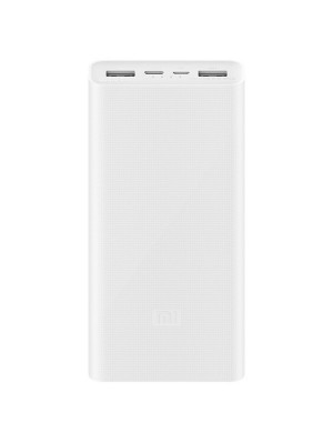 Универсальная мобильная батарея (повербанк) Xiaomi Mi Power Bank 3 20000mAh 18W Fast Charge White