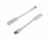 USB LED лампочка 3W гнучка, холодне світло біла