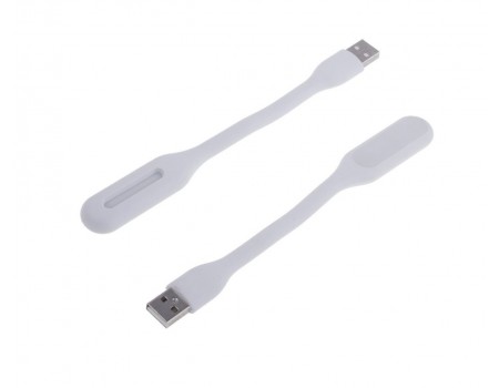 USB LED лампочка 3W гнучка, холодне світло біла