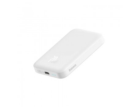 Зовнішній MagSafe акумулятор Baseus Power Bank 6000mAh 20W (PPCX020002) White