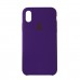 Чехол Silicone Case iPhone XS MAX Copy Purple (30)