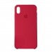 Чехол Silicone Case iPhone XS MAX Copy Red Mold Color (39)