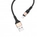 Кабель Hoco X26 Xpress charging data cable for Lightning Black＆Gold