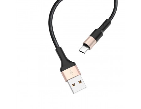 Кабель Hoco X26 Xpress charging data cable for Type-C Black＆Gold