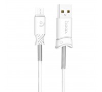 Кабель Hoco X24 Pisces charging data cable for Micro White