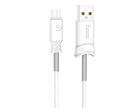 Кабель Hoco X24 Pisces charging data cable for Micro White