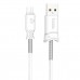 Кабель Hoco X24 Pisces charging data cable for Micro White