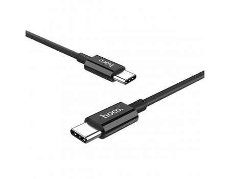 Кабель Hoco X23 Skilled type-c to type-c charging data cable Black