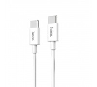 Кабель Hoco X23 Skilled type-c to type-c charging data cable White