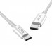 Кабель Hoco X23 Skilled type-c to type-c charging data cable White