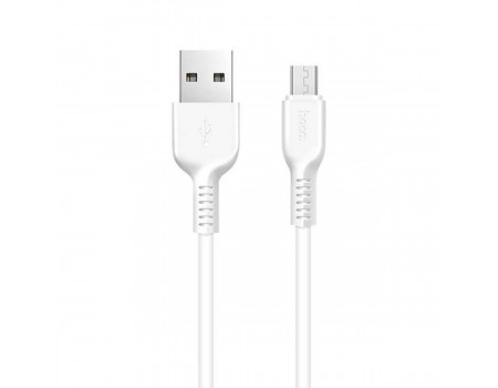 Кабель Hoco X20 Flash Micro charging cable (L-1M) White