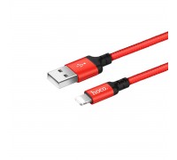 Кабель Hoco X14 Times speed Lightning charging cable,(L-1M) Red &amp; Black