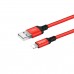 Кабель Hoco X14 Times speed Lightning charging cable,(L-1M) Red &amp; Black