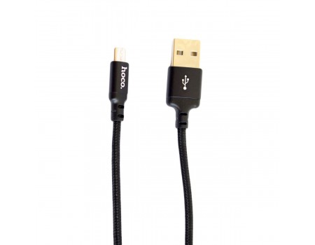 Кабель Hoco X14 Times speed Micro charging cable,(L-1M) Black