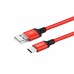 Кабель Hoco X14 Times speed Type-c charging cable,(L-1M) Black &amp; Red