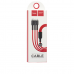 Кабель Hoco U31 Benay one pull three charging cable,Lightning+Micro+Type-c Red