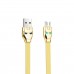 Кабель Hoco U14 Steel man Micro charging cable Gold