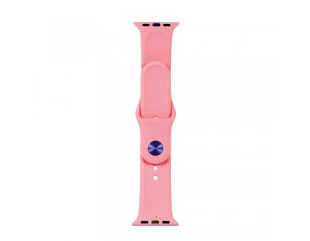 Ремешок Silicone Apple Watch 38/40/41 mm Light Pink (6) (29)