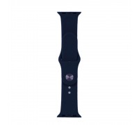 Ремешок Silicone Apple Watch 42/44/45 mm Midnight Blue