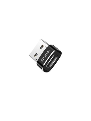 Адаптер Hoco UA6 USB to Type-C converter Black