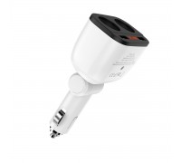 Автомобильное зарядное устройство Hoco Z28 Power ocean cigarette lighter in-car charger digital displ 2USB 3.1A White