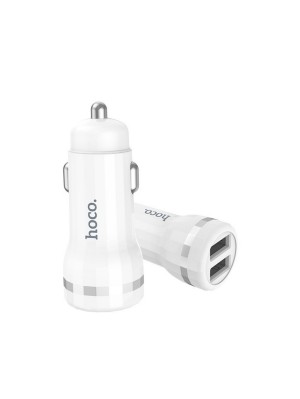 АЗП Hoco Z27 Staunch dual port in-car charger 2USB 2.4A White