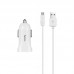 АЗП Hoco Z2 Car charger set with Micro cable 1USB 1.5A White