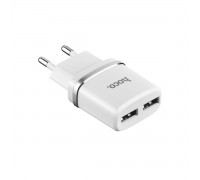 МЗП Hoco C12 Smart dual USB charger ( EU ) 2USB 2.4A White