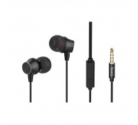 Наушники Hoco M51 Proper sound universal earphones with mic Black