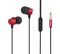 Наушники Hoco M51 Proper sound universal earphones with mic Red