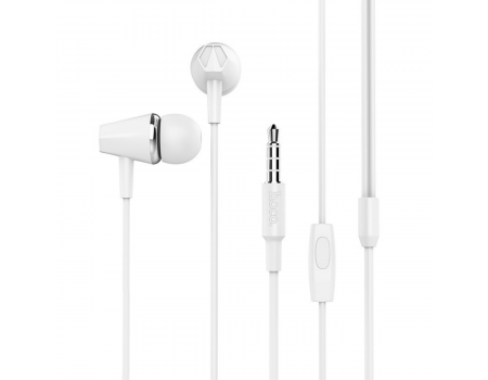 Наушники Hoco M34 honor music universal earphones with microphone White