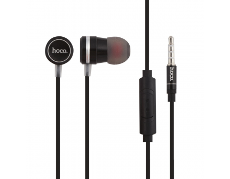 Наушники Hoco M16 Ling sound metal universal earphone with mic Black