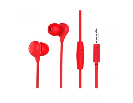 Наушники Hoco M14 initial sound universal earphones with mic Red