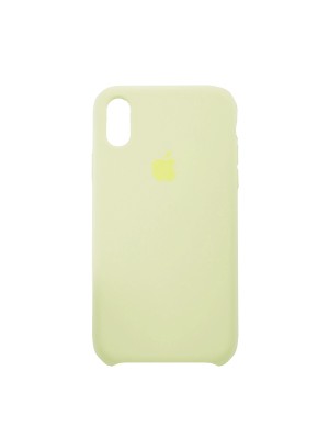 Чехол Silicone Case iPhone XS MAX Copy Milk Yellow (51)