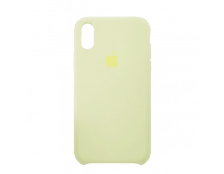 Чехол Silicone Case iPhone XS MAX Copy Milk Yellow (51)