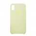 Чехол Silicone Case iPhone XS MAX Copy Milk Yellow (51)