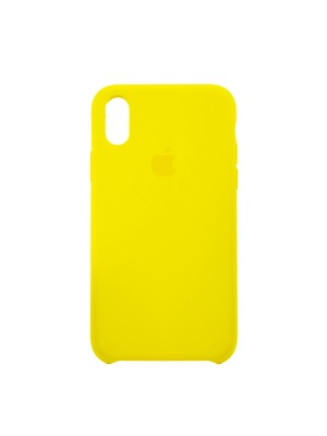 Чехол Silicone Case iPhone XS MAX Copy Light Yellow (55)