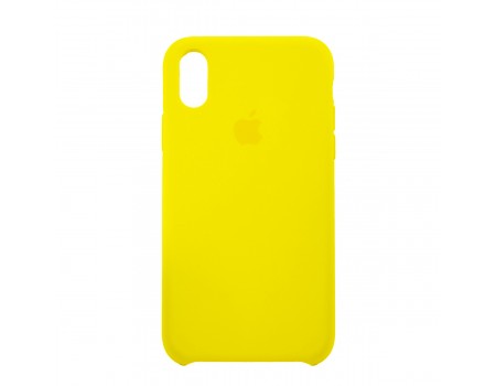 Чехол Silicone Case iPhone XS MAX Copy Light Yellow (55)